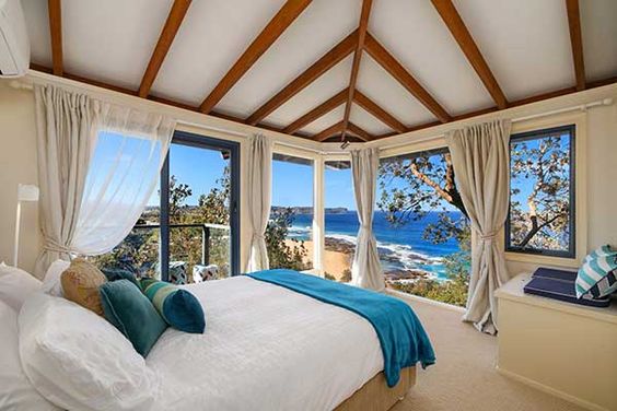 quarto com vista para o mar